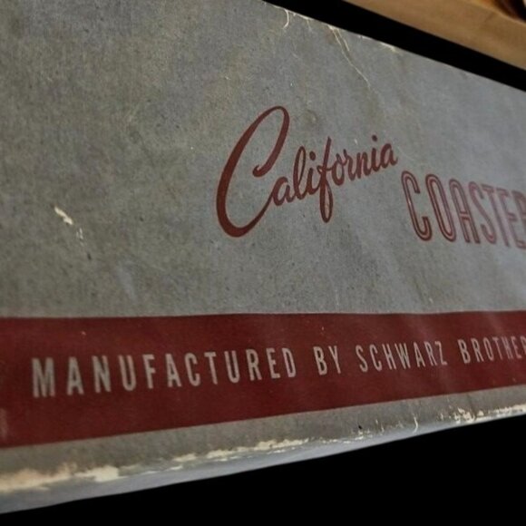 Midcentury California Coasters Set 8 Colors Boxed Schwarz Bros Los Angeles - Picture 13 of 13